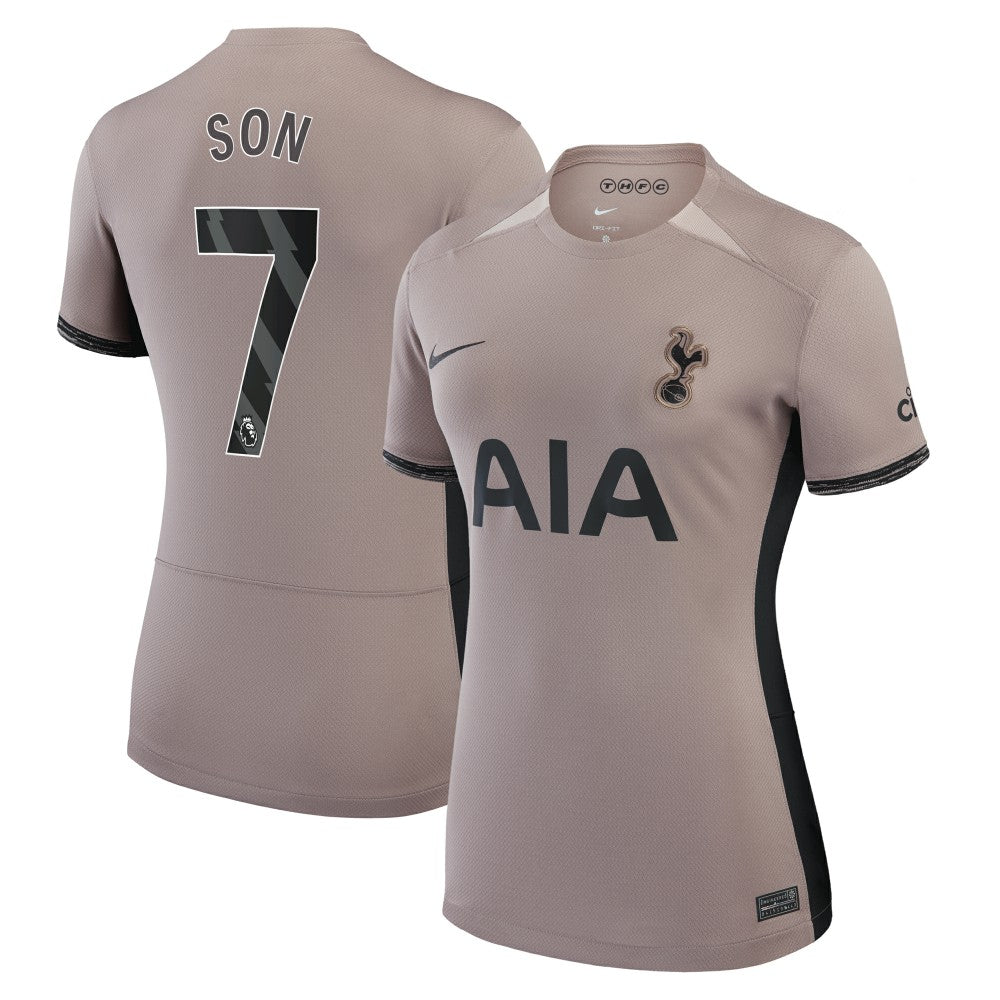 Son Heung-Min Tottenham Hotspur Women's 2023/24 Third Stadium Replica Player Jersey – Tan | Nike shop