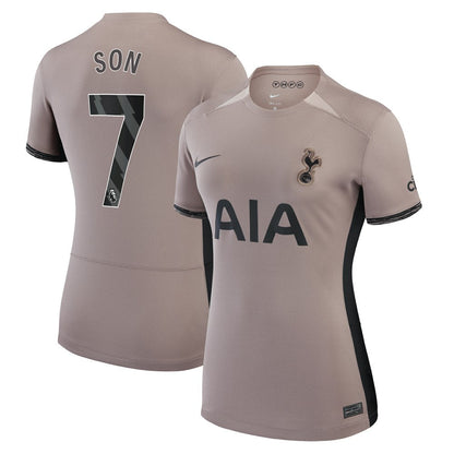 Son Heung-Min Tottenham Hotspur Women's 2023/24 Third Stadium Replica Player Jersey – Tan | Nike shop