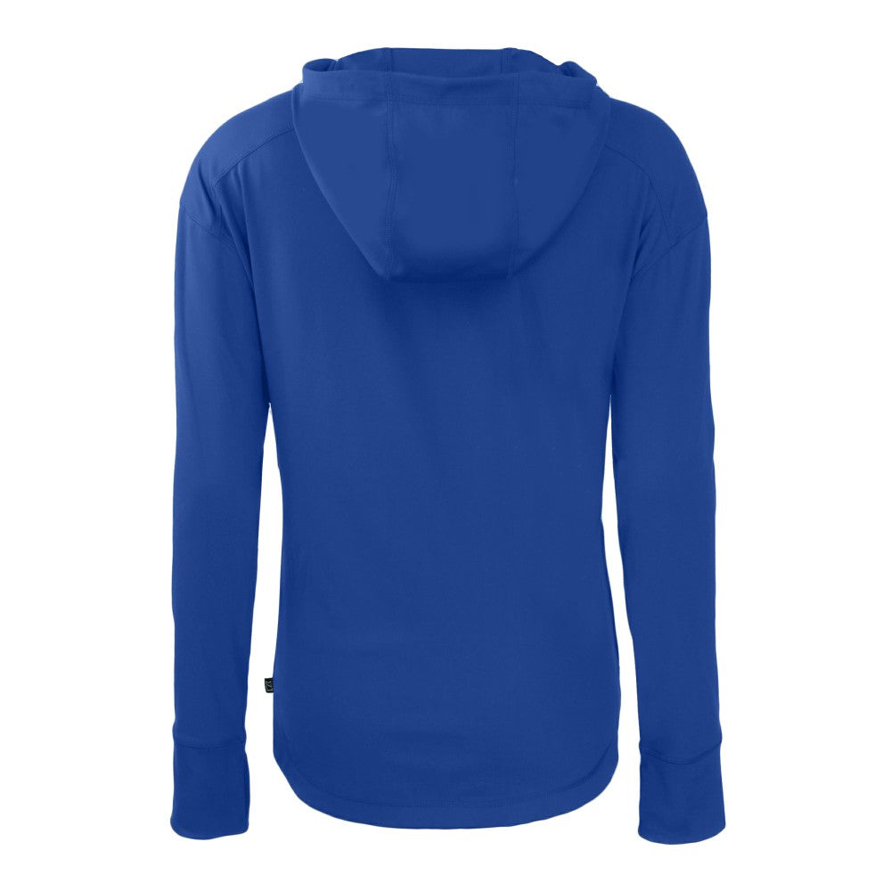 New York Mets Cutter & Buck Women's Daybreak Eco Recycled Full-Zip Hoodie - Royal