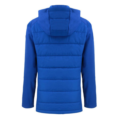 New York Mets Cutter & Buck Women's Evoke Hybrid Eco Softshell Recycled Full-Zip Hoodie Jacket - Royal