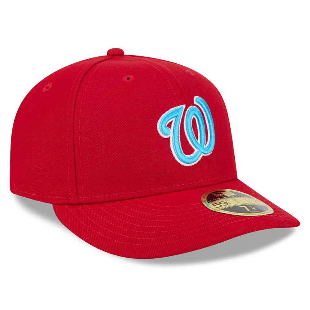 Washington Nationals 2024 Father's Day Low Profile 59FIFTY Fitted Hat - Red | New Era