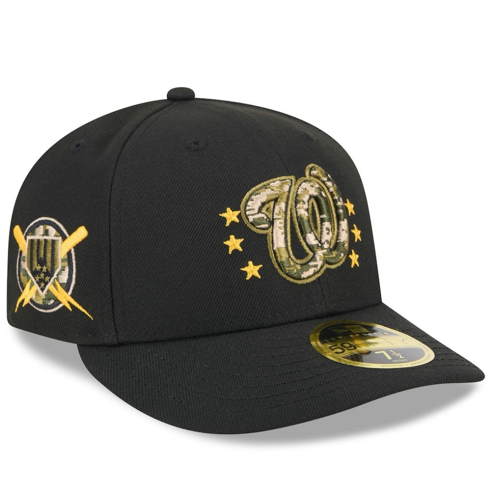 Washington Nationals 2024 Armed Forces Day Low Profile 59FIFTY Fitted Hat - Black | New Era