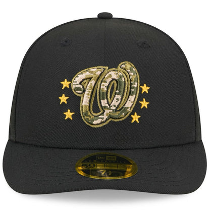 Washington Nationals 2024 Armed Forces Day Low Profile 59FIFTY Fitted Hat - Black | New Era