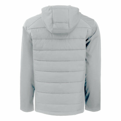 New York Yankees Cutter & Buck Evoke Hybrid Eco Softshell Recycled Full-Zip Hoodie - Gray