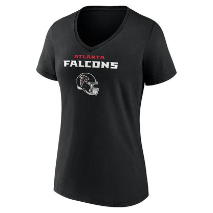 Bijan Robinson Atlanta Falcons Women's Team Wordmark Name & Number V-Neck T-Shirt - Black discount