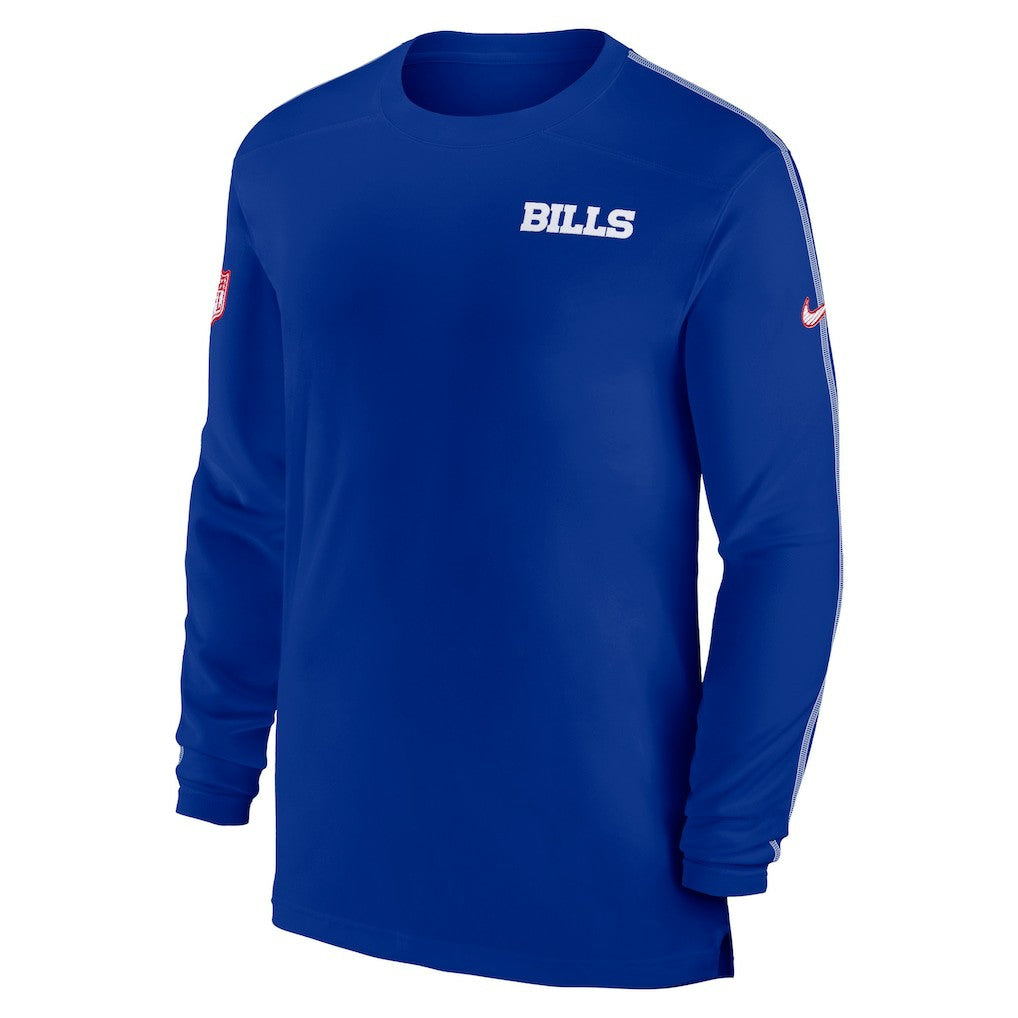 Buffalo Bills Sideline Coach UV Performance Long Sleeve T-Shirt - Royal | Nike for sale