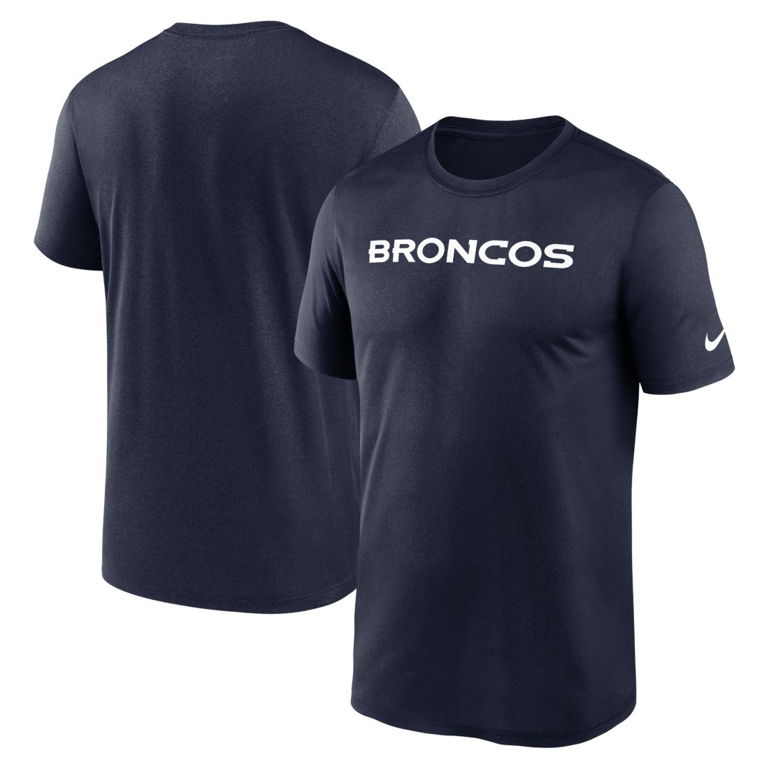 Denver Broncos Primetime Legend Wordmark Performance T-Shirt - Navy | Nike on sale