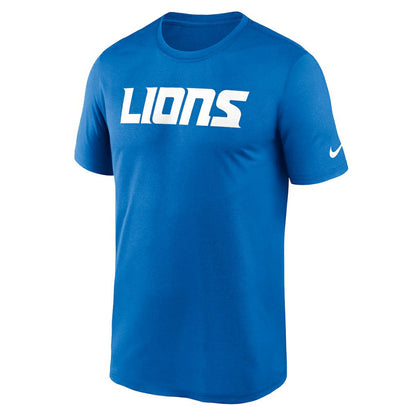 Detroit Lions Primetime Legend Wordmark Performance T-Shirt - Blue | Nike on sale