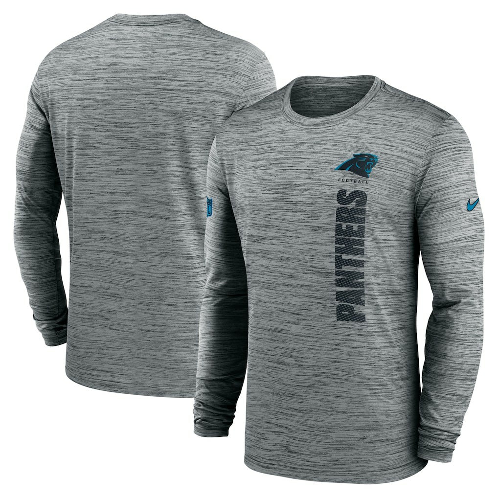 Carolina Panthers Sideline Velocity Dri-FIT Long Sleeve T-Shirt - Gray | Nike cheap
