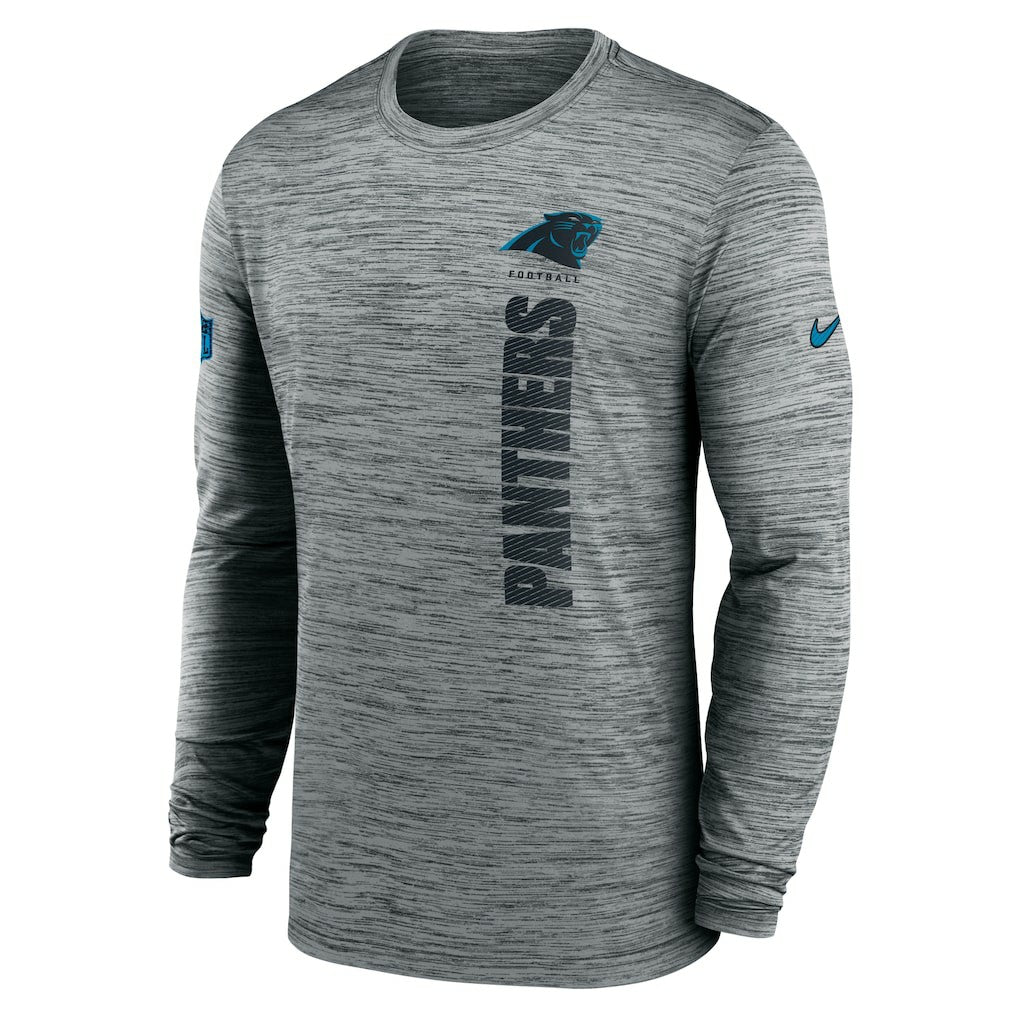 Carolina Panthers Sideline Velocity Dri-FIT Long Sleeve T-Shirt - Gray | Nike cheap