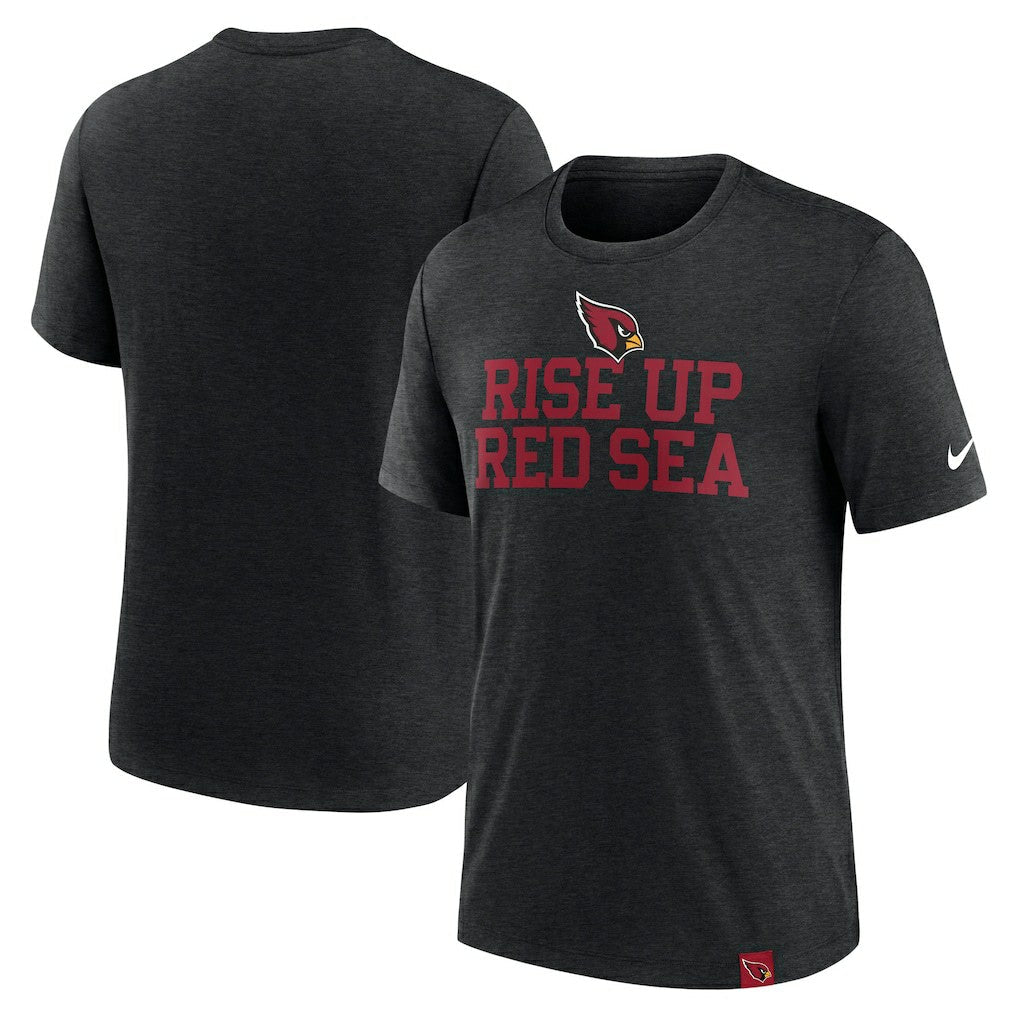 Arizona Cardinals Blitz Tri-Blend T-Shirt - Heather Black | Nike sale