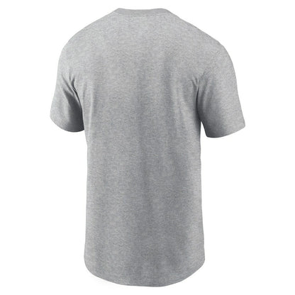 New Orleans Saints Primetime Wordmark Essential T-Shirt - Heather Gray | Nike discount