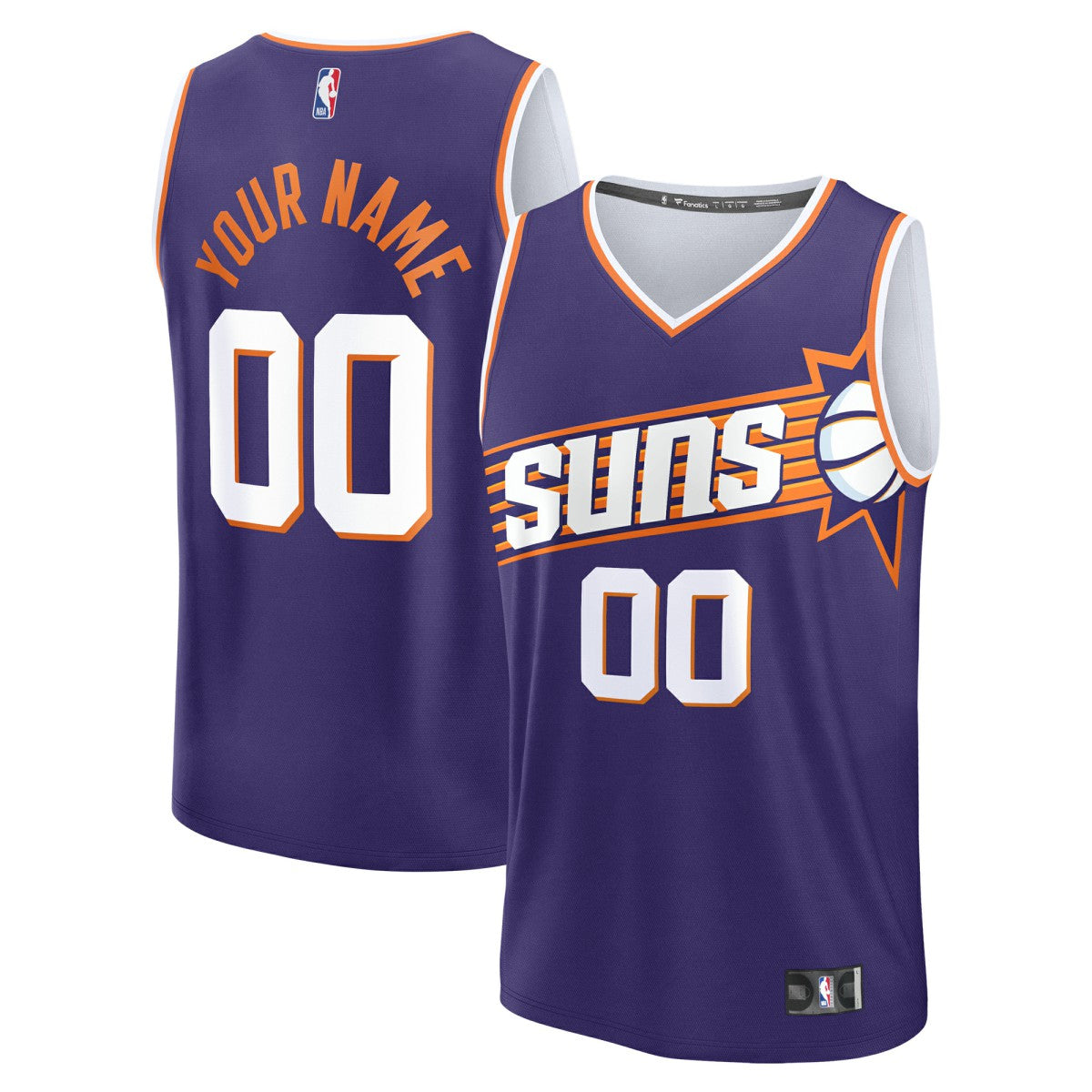 Phoenix Suns Youth Fast Break Custom Replica Jersey - Purple - Icon Edition | Fanatics outlet