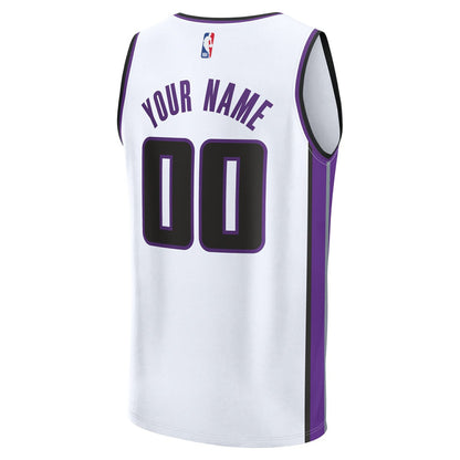 Sacramento Kings Youth Fast Break Custom Replica Jersey - White - Association Edition | Fanatics online