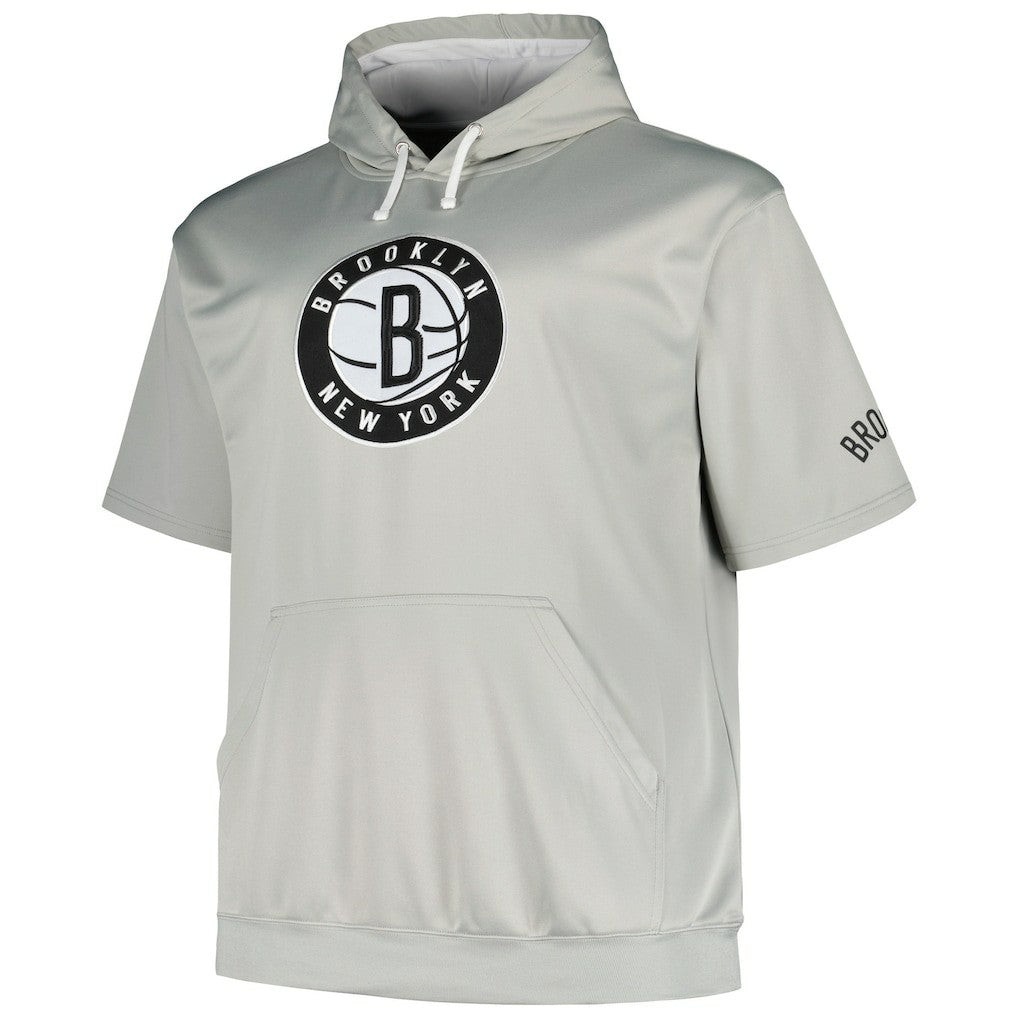 Brooklyn Nets Big & Tall Logo Pullover Hoodie - Silver | Fanatics sale