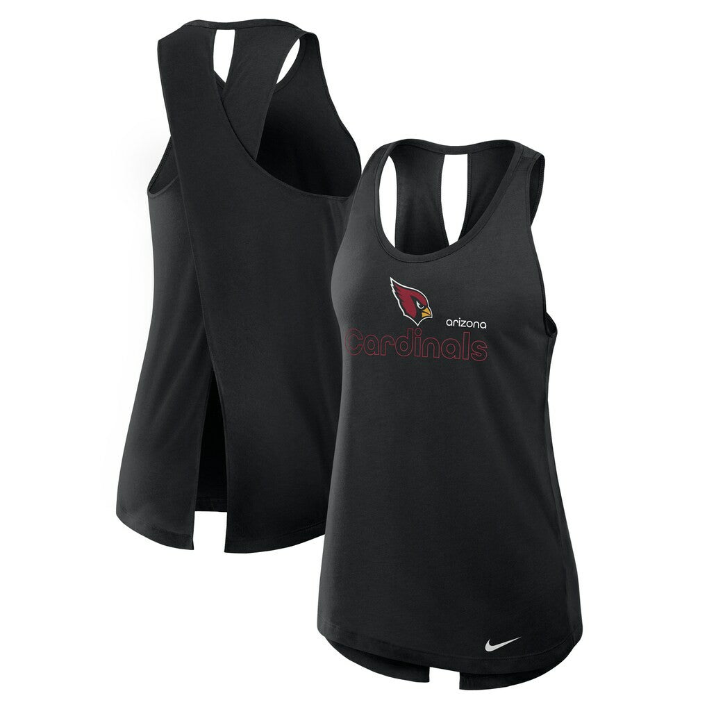 Arizona Cardinals Women's Open-Back Crisscross Dri-FIT Tank Top - Black | Nike outlet