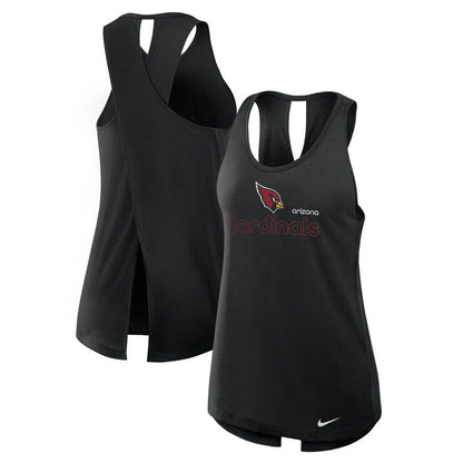 Arizona Cardinals Women's Open-Back Crisscross Dri-FIT Tank Top - Black | Nike outlet