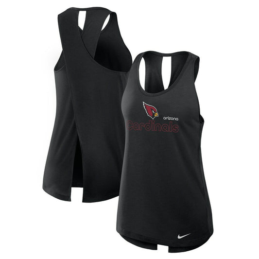 Arizona Cardinals Women's Open-Back Crisscross Dri-FIT Tank Top - Black | Nike outlet