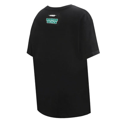 Boston Celtics Pro Standard Women's Script Boyfriend T-Shirt - Black discount
