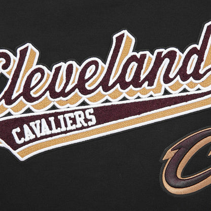 Cleveland Cavaliers Pro Standard Women's Script Boyfriend T-Shirt sale - Black discount