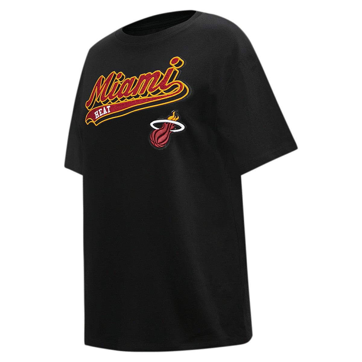 Miami Heat Pro Standard Women's Script Boyfriend T-Shirt - Black sale