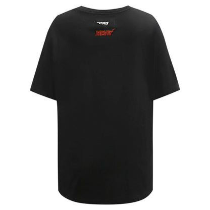 Miami Heat Pro Standard Women's Script Boyfriend T-Shirt - Black sale