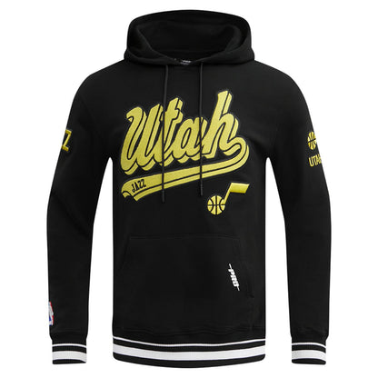 Utah Jazz Pro Standard Script Tail Pullover Hoodie - Black online