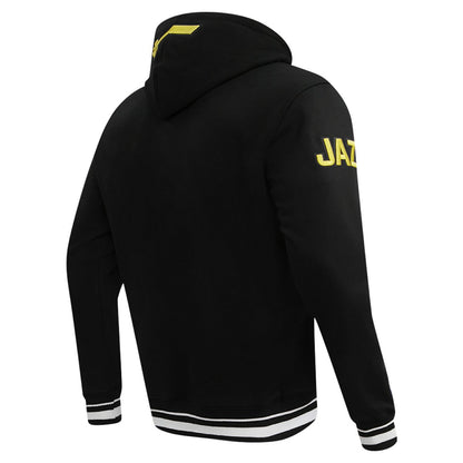 Utah Jazz Pro Standard Script Tail Pullover Hoodie - Black online
