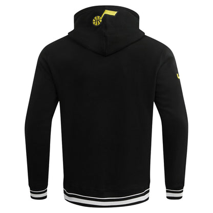 Utah Jazz Pro Standard Script Tail Pullover Hoodie - Black online