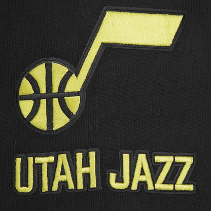 Utah Jazz Pro Standard Script Tail Pullover Hoodie - Black online