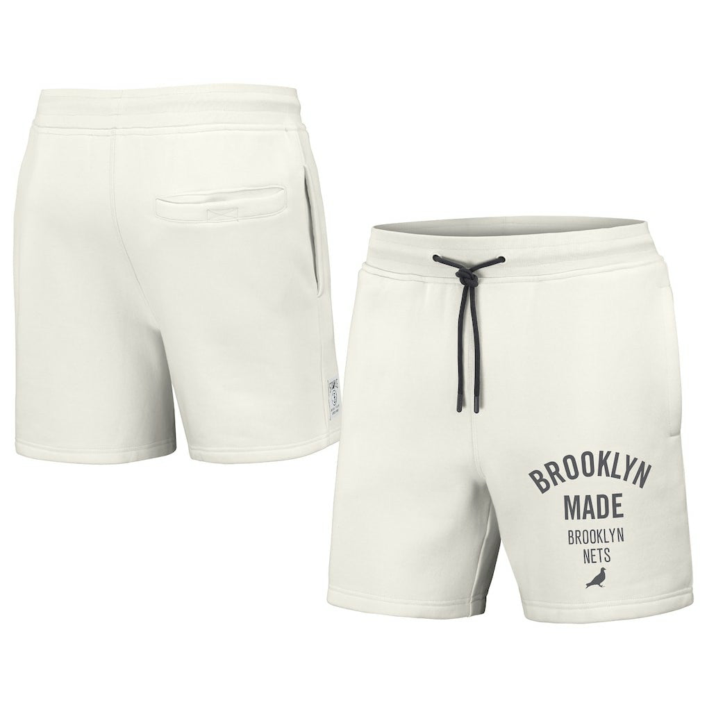 Brooklyn Nets NBA x Staple Heavyweight Fleece Shorts - Cream shop