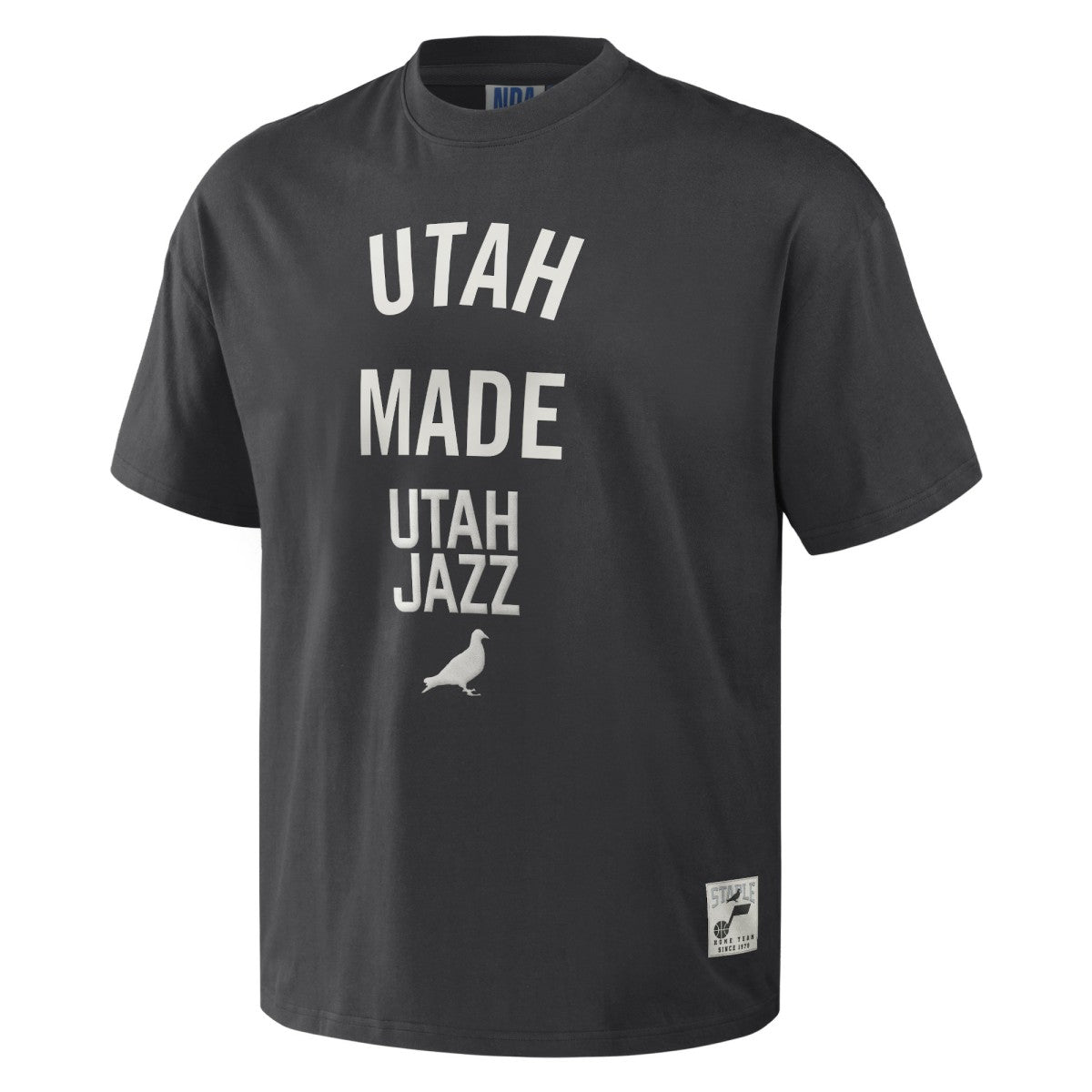 Utah Jazz NBA x Staple Heavyweight Oversized T-Shirt - Anthracite outlet