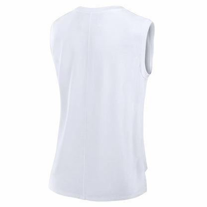 Cleveland Browns Women's Studio Gym Tank Top - White cheap