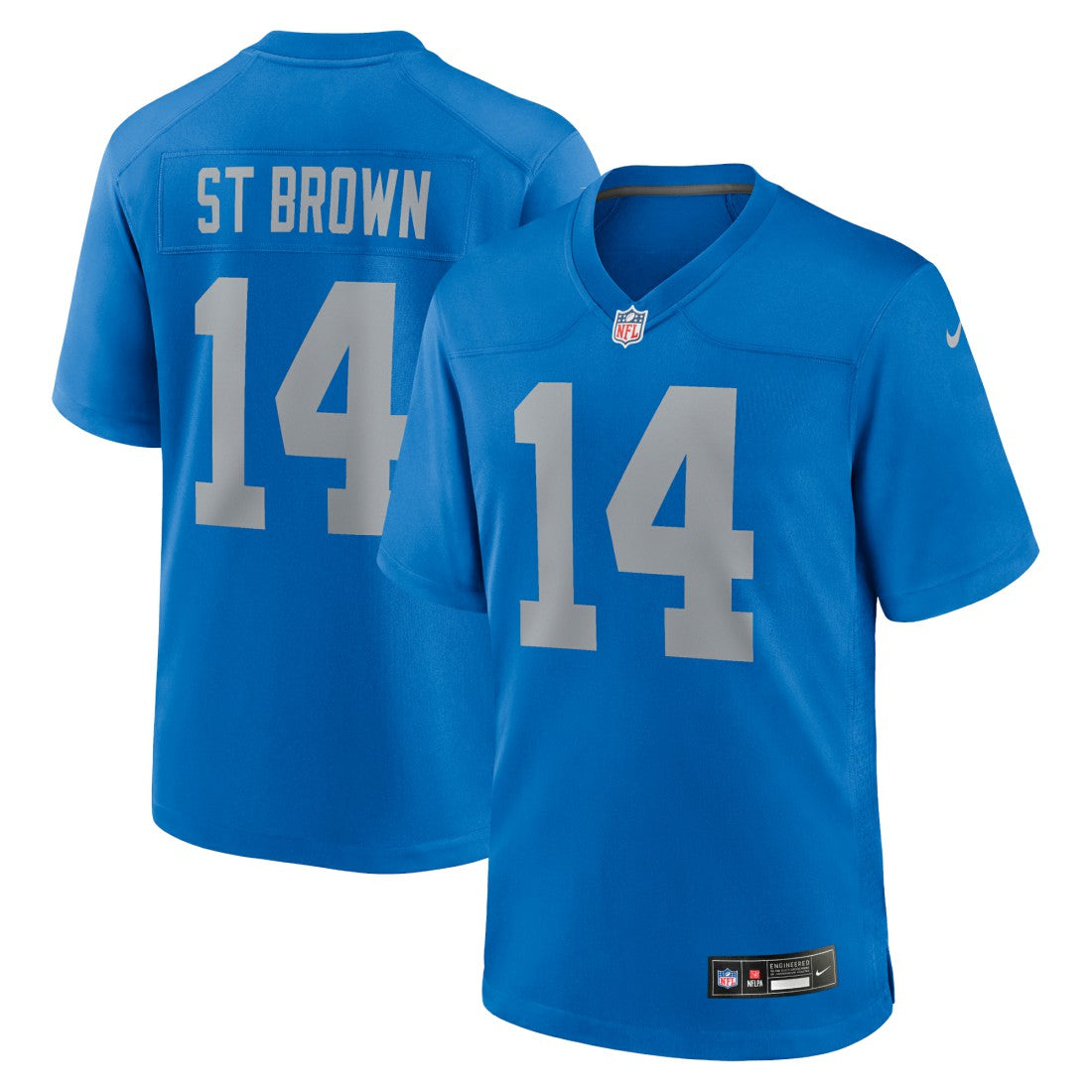 Amon-Ra St. Brown Detroit Lions Alternate Game Jersey - Blue | Nike discount