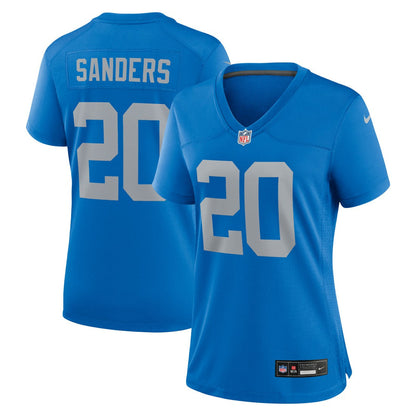 Barry Sanders Detroit Lions Women's Alternate Game Jersey - Blue | Nike on sale