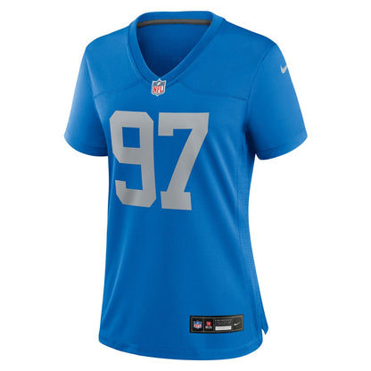 Aidan Hutchinson Detroit Lions Women's Alternate Game Jersey - Blue | Nike cheap