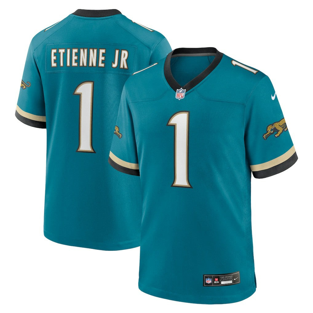 Travis Etienne Jr Jacksonville Jaguars Prowler Throwback Player Game Jersey - Teal | Nike on sale