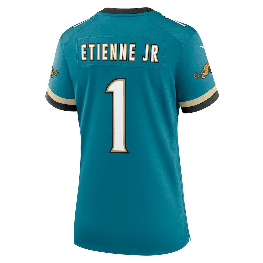 Travis Etienne Jr Jacksonville Jaguars Women's Prowler Throwback Game Jersey - Teal | Nike discount