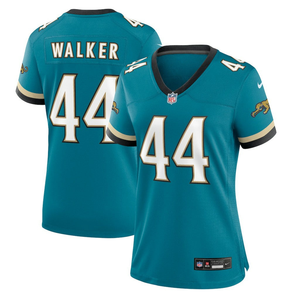 Travon Walker Jacksonville Jaguars Women's Prowler Throwback Game Jersey - Teal | Nike on sale
