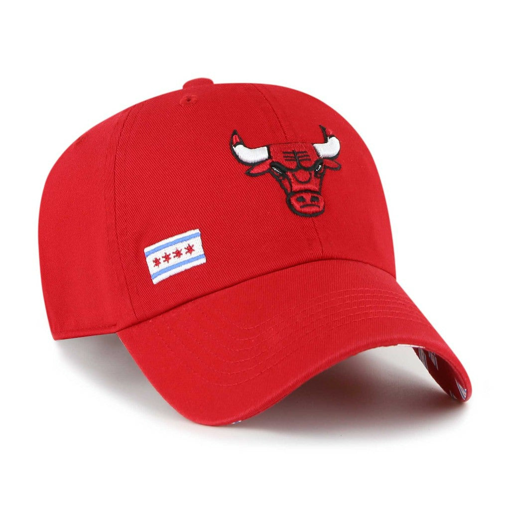 Chicago Bulls '47 Women's Confetti Undervisor Clean Up Adjustable Hat - Red | 47 brand outlet