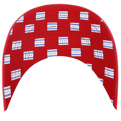 Chicago Bulls '47 Women's Confetti Undervisor Clean Up Adjustable Hat - Red | 47 brand outlet