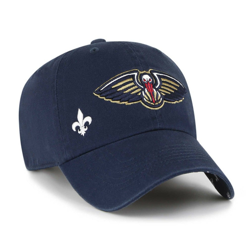 New Orleans Pelicans '47 Women's Confetti Undervisor Clean Up Adjustable Hat - Navy | 47 brand sale