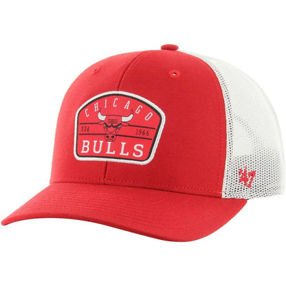 Chicago Bulls '47 Semi Patch Trucker Adjustable Hat - Red | 47 brand shop