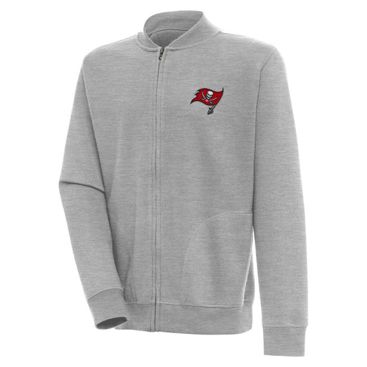 Tampa Bay Buccaneers Antigua Victory Full-Zip Jacket - Heather Gray for sale