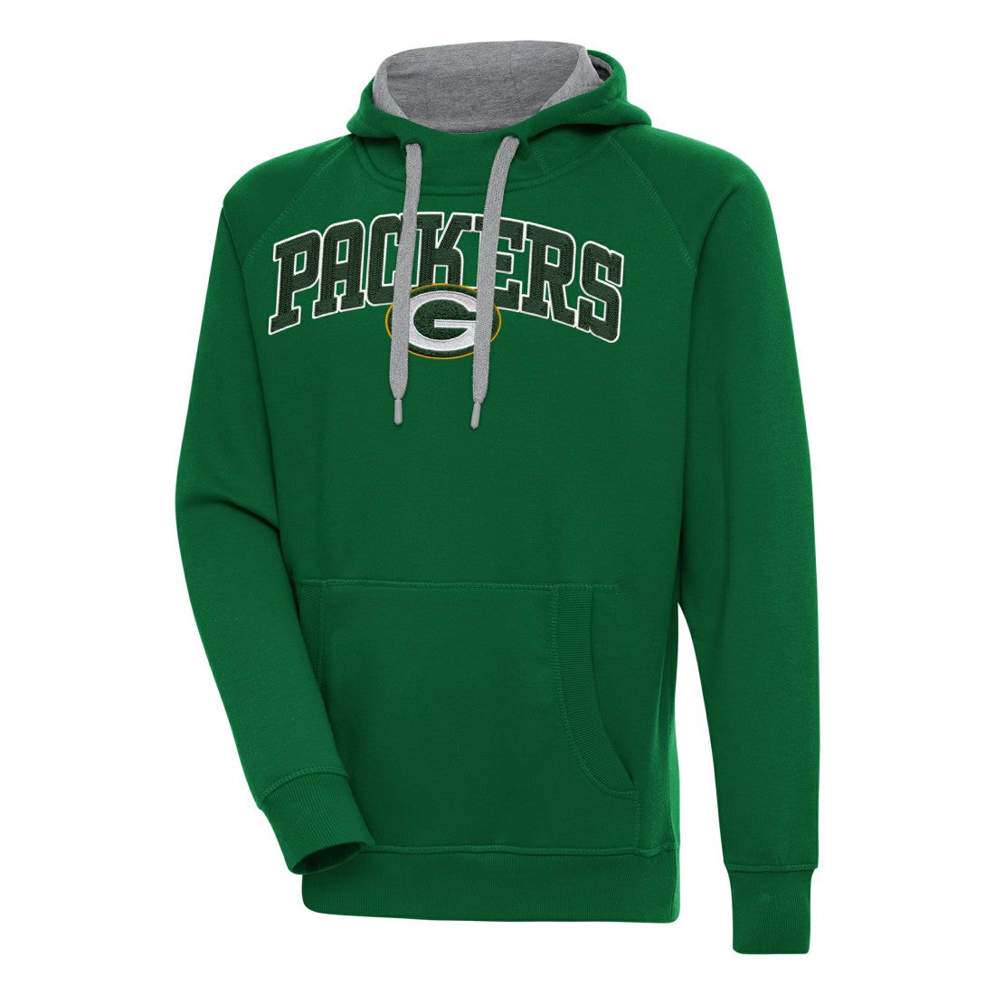 Green Bay Packers Antigua Victory Pullover Hoodie - Green on sale