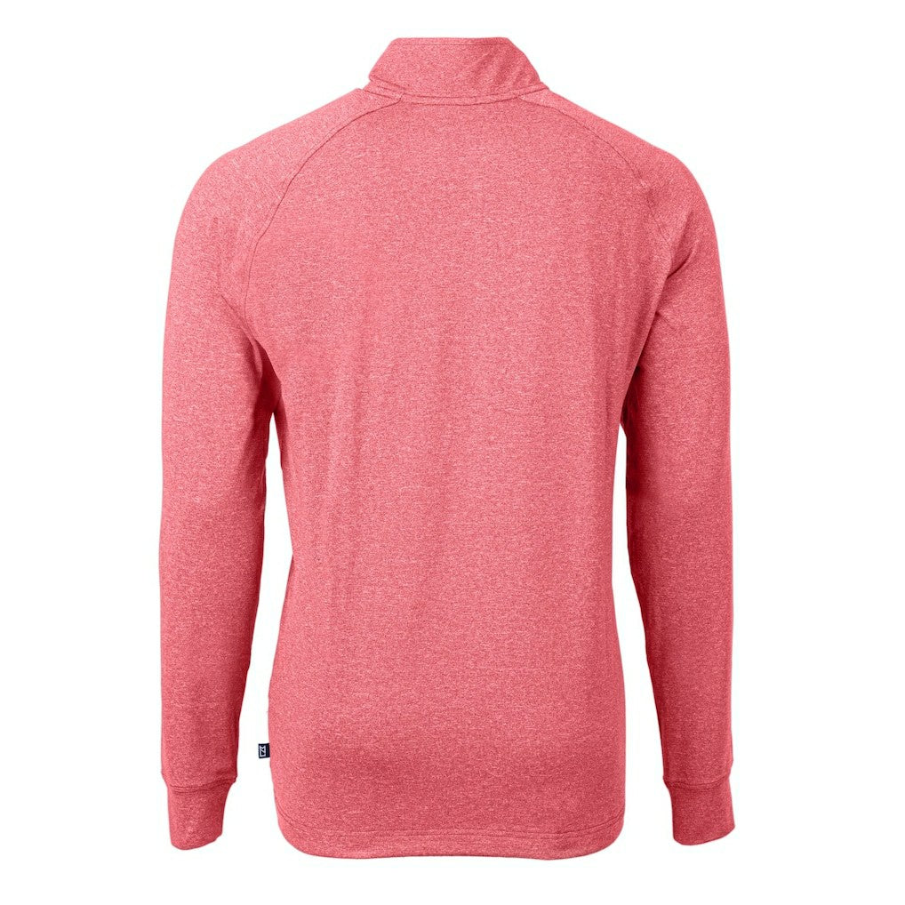 Indianapolis Colts Cutter & Buck Big & Tall Adapt Eco Knit Quarter-Zip Pullover Top - Heather Red sale