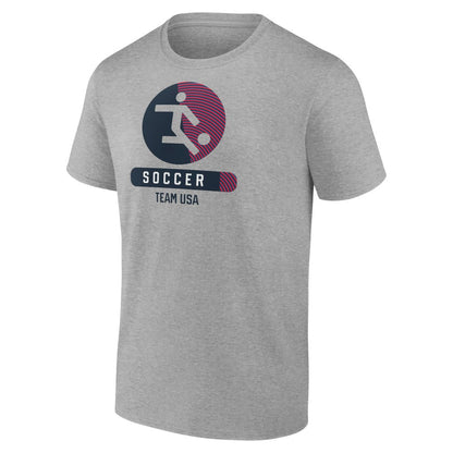US Soccer Radiating Victory T-Shirt - Heather Gray shop