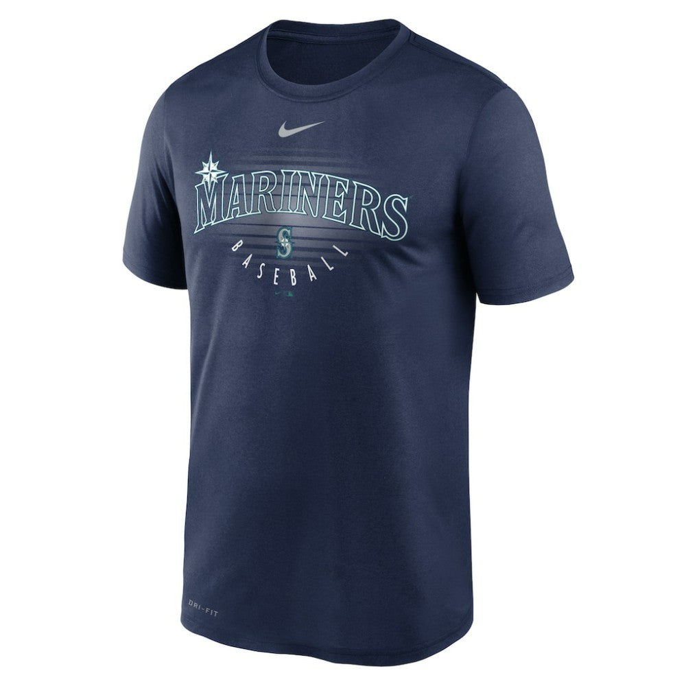 Seattle Mariners Wordmark Outline Legend T-Shirt - Navy | Nike