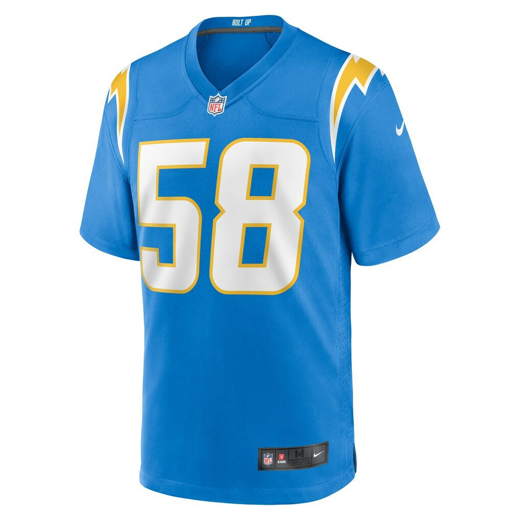 Tae Crowder Los Angeles Chargers Team Game Jersey - Powder Blue | Nike for sale