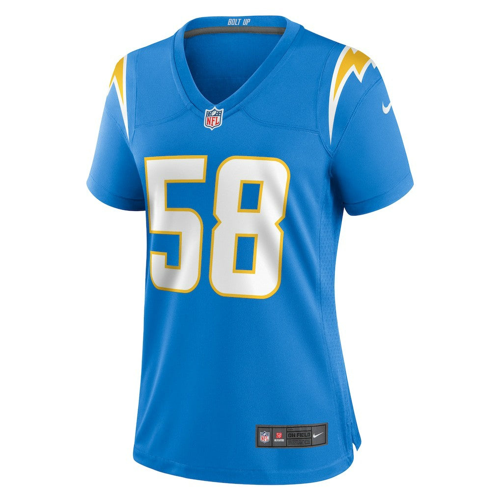 Tae Crowder Los Angeles Chargers Women's Team Game Jersey - Powder Blue | Nike online